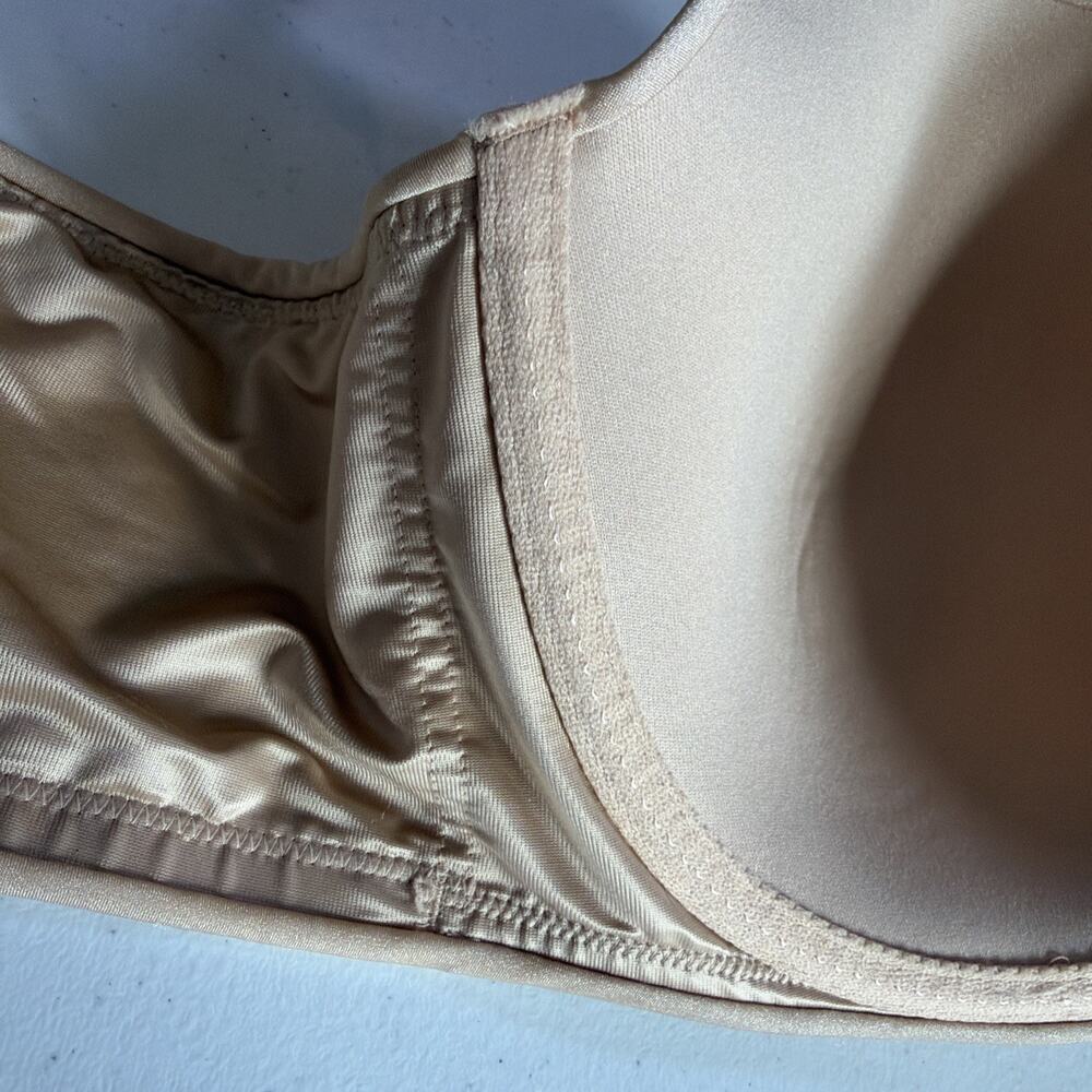 Cacique 46DD Bra Tan Lightly Lined Balconette Underwire convertible Closure New - Picture 8 of 14